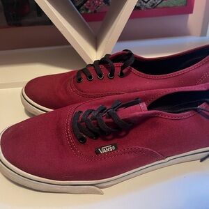 Burgundy vans